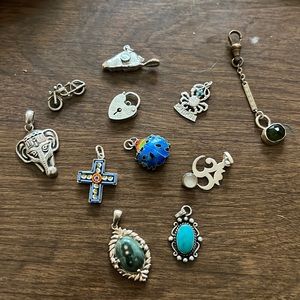 Lot of Sterling Silver Charms